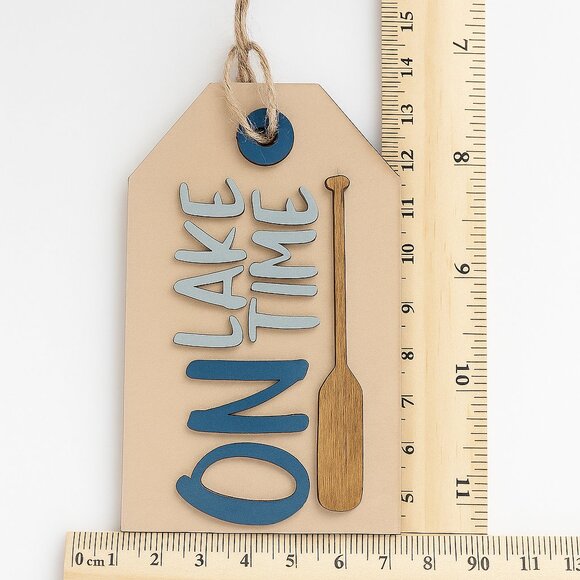 Handmade Tiered Tray Decor - Lake Life, 13 Pieces, Summer, Nautical, Beach - Picture 6 of 12